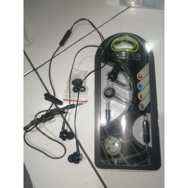 earphone master premium handsfree master ngebass soro headset master
