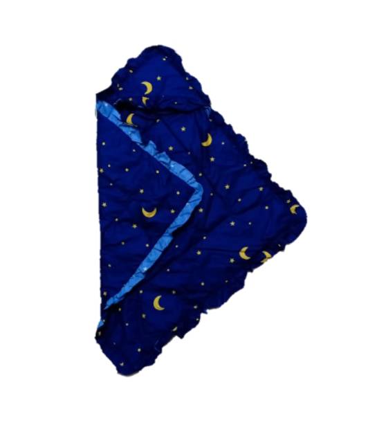 Selimut bayi motip bulan bintang navy termurah