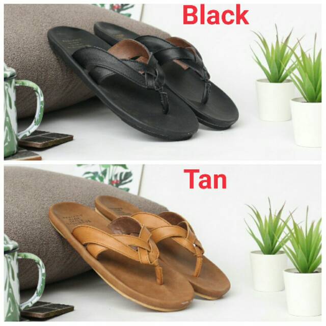 Sendal Pria Slide Goodnes Urban Bahan Kulit Santai Nyaman Jalan Ngemall Sandal Slide