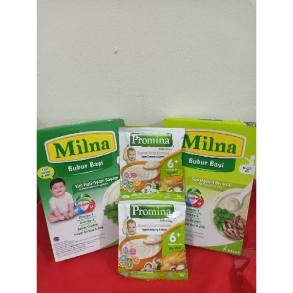 Bubur Bayi Milna mpasi instan free promina sachet