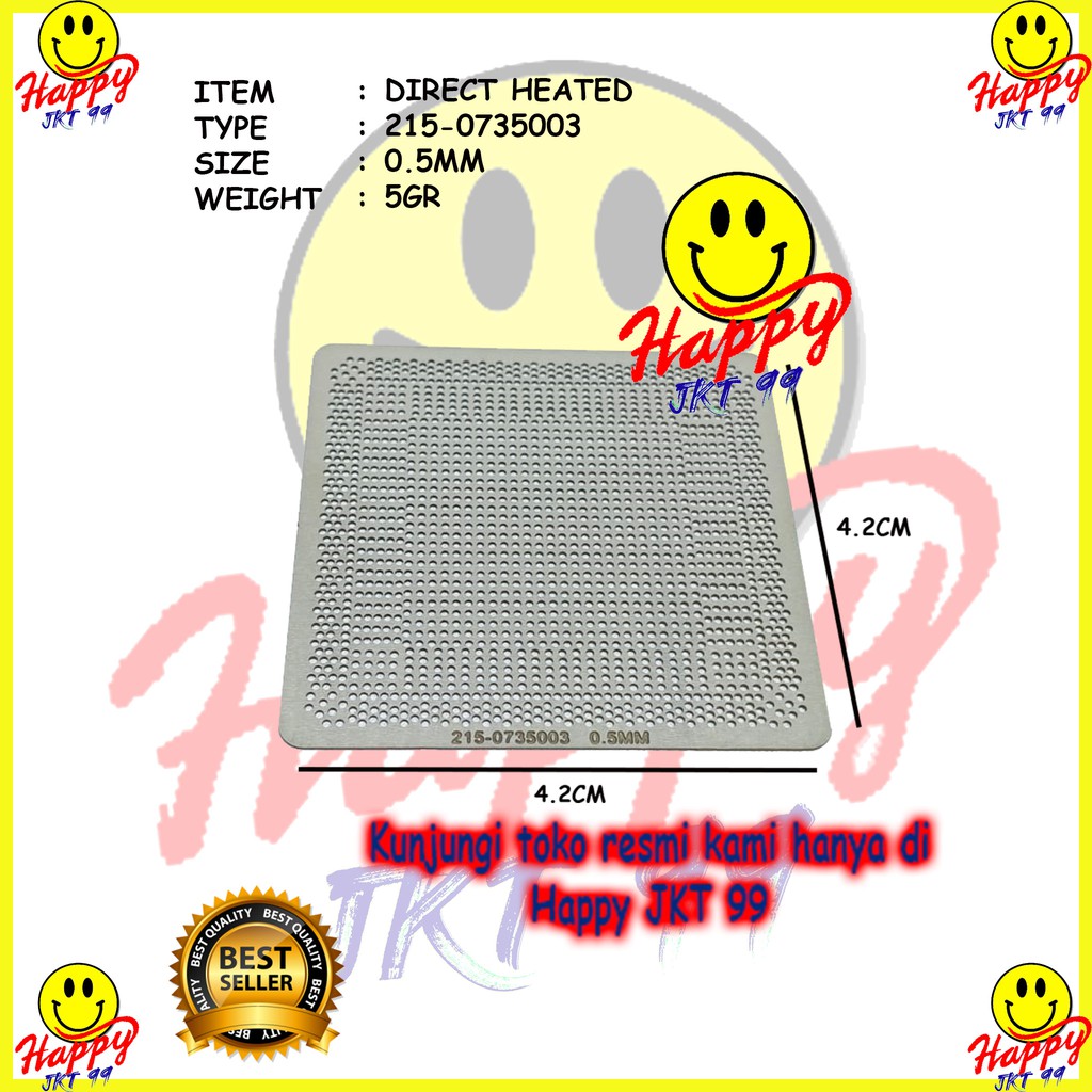 [ HAPPY JKT 99 ] DIRECT HEATED STENCIL 215 0735003 215-0735033 215-0735003 215-0735075