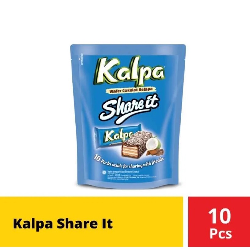 

Kalpa Wafer Cokelat Kelapa Share It 10 Bungkus x 9 gr #CNS