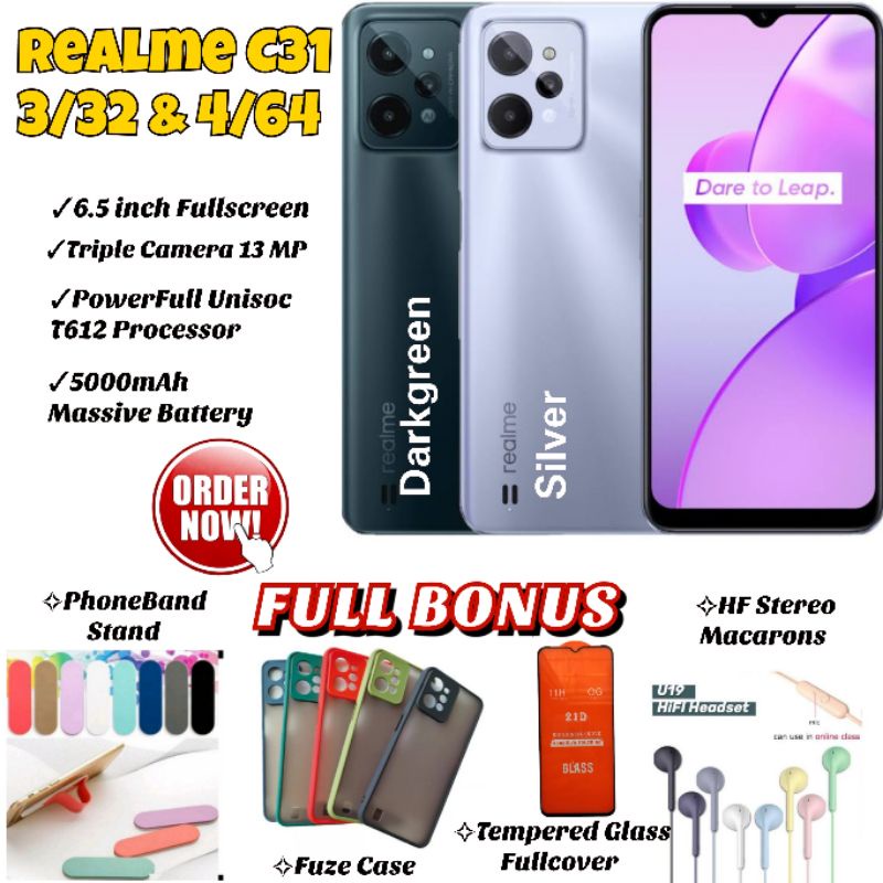 realme c31 4 64 c 31 3 32 ram 3 4gb rom 32 64gb realme c25y 4 64 camera 50mp garansi resmi