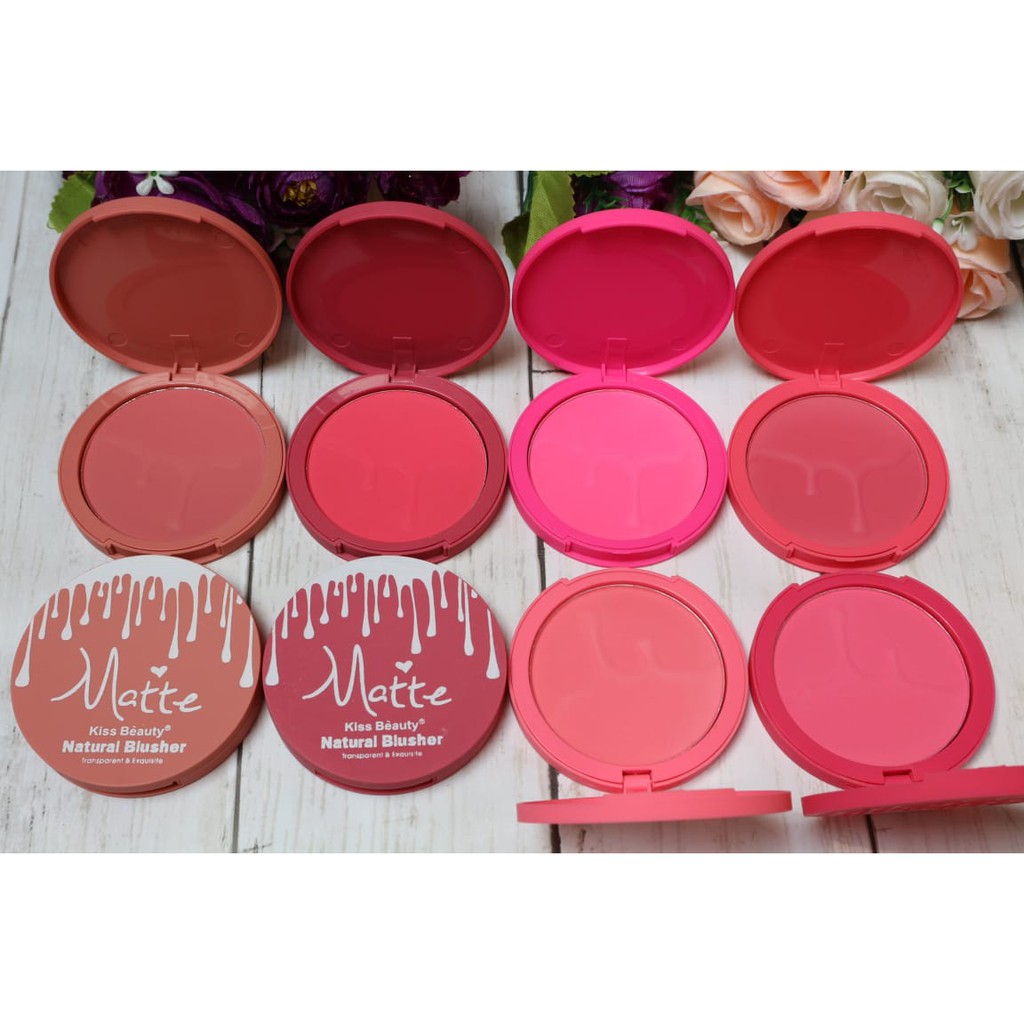 [PER SERI/DAPAT 6 PCS] KISS BEAUTY 83222 Natural Blusher (HB)