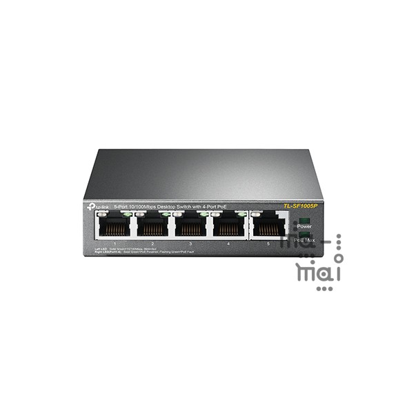 TP-Link Switch TL-SF1005P 5-Port 10/100Mbps Desktop Switch