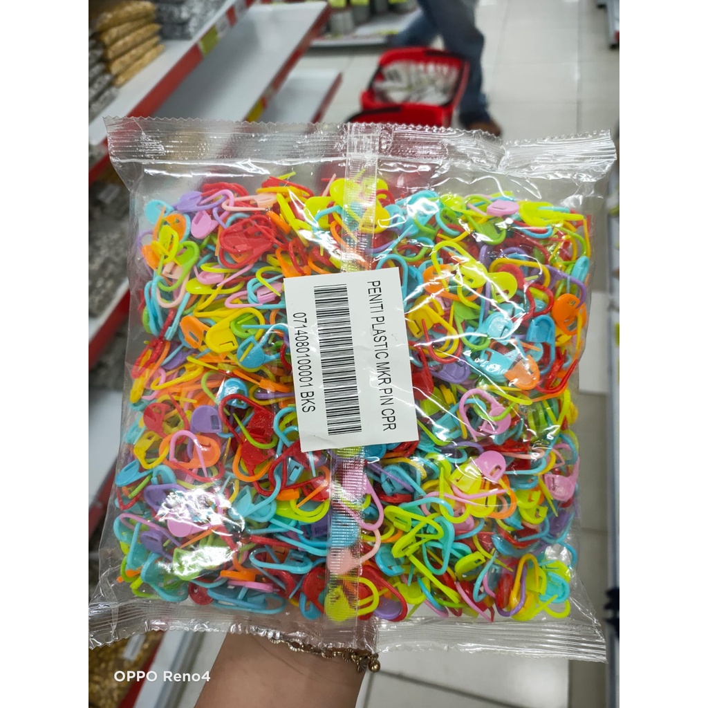 PENITI PLASTIK WARNA WARNI / LOCKING STITCH MARKER / PENITI PENANDA RAJUTAN / VARIASI PENITI PLASTIC MKR PIN