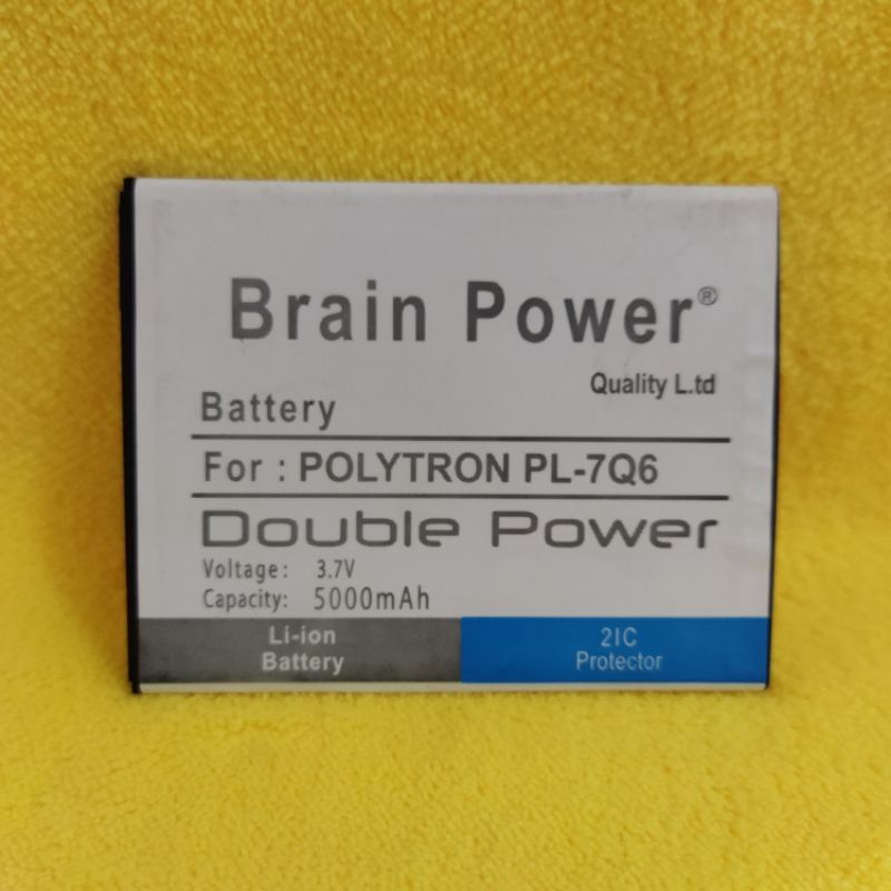 baterai batre POLYTRON PL 7Q6 double power