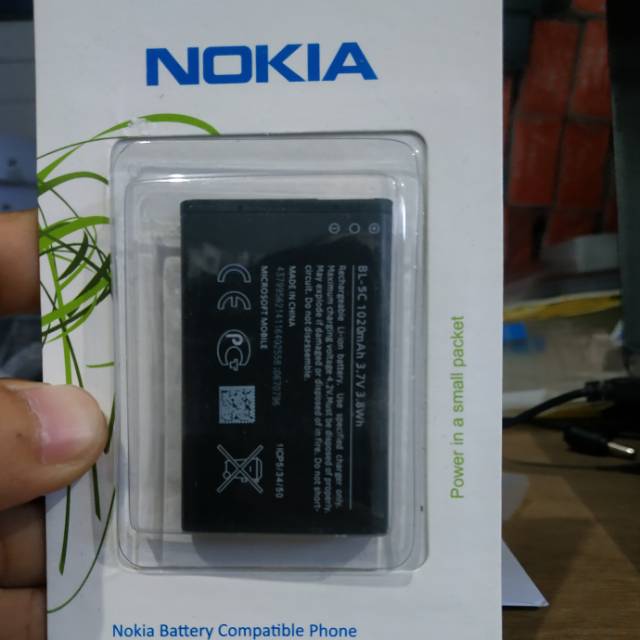 BATRE BATERAI BATTERY NOKIA BL-5C ORIGINAL 100%