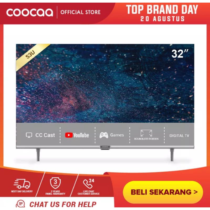 Jual Tv Led Coocaa 32s3u Digital Smart Tv 32 Inch Shopee Indonesia