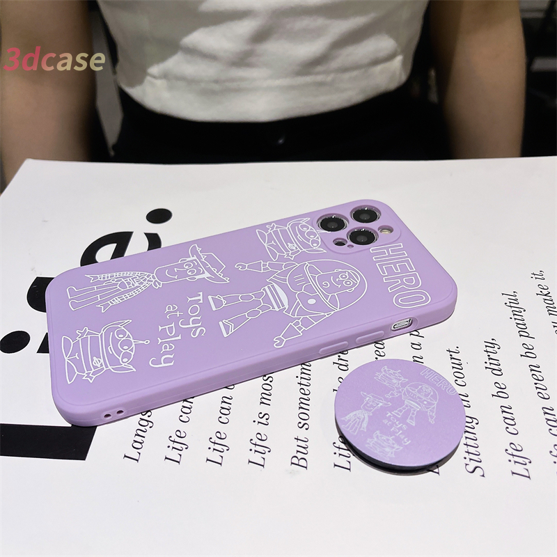 Popsocket Case OPPO A16 A54 A15 A5S A3S A95 A7 A5 A9 A31 A53 2020 A12 A1K Reno 5 4 5F 4F A74 A15S A52 A11K A92 A35 A11 A93 A32 A72 A94 A53S F17 PRO A16S A12S A12E A33 Y20 Y12 5 5i C3 C25 C12 A12 Winnie the Pooh Soft TPU Cover