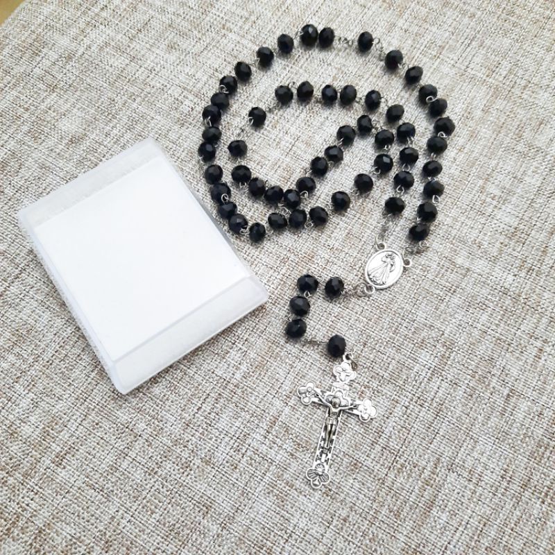 ROSARIO CRYSTAL BLACK / KRISTAL HITAM 8MM