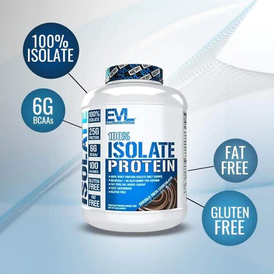 EVL 100% Isolate Whey Protein 5 Lbs Whey Isolate 5 Lb