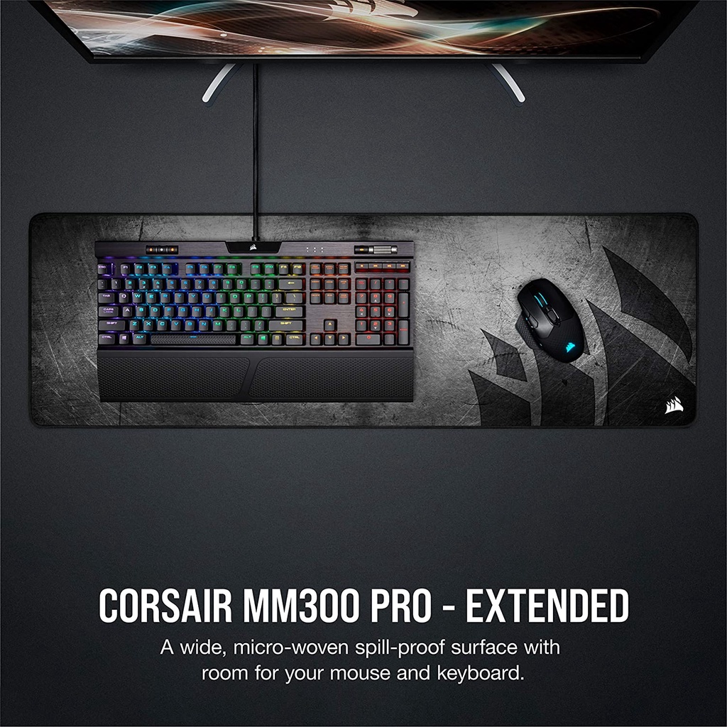 Corsair MM300 PRO Premium Spill-Proof Cloth Gaming Mousepad Extended