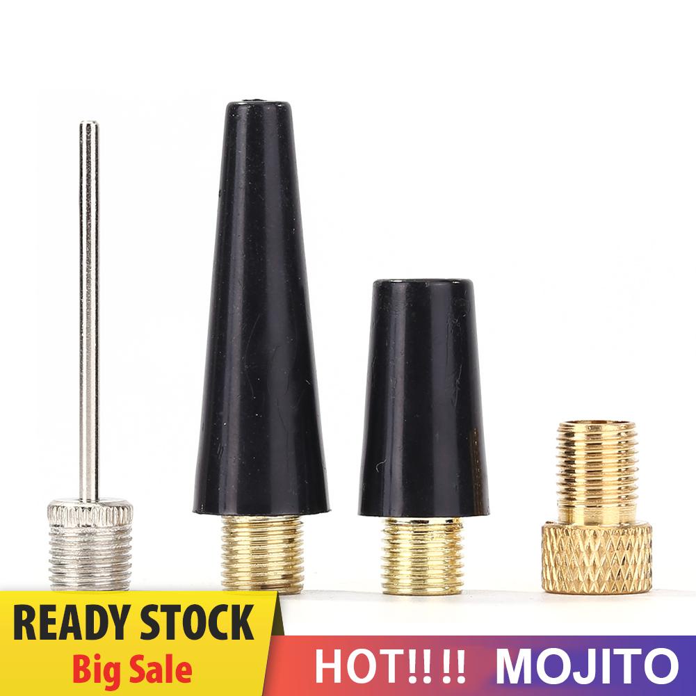 4pcs / Set Jarum Adapter Nozzle Bola Untuk Pompa Ban Sepeda