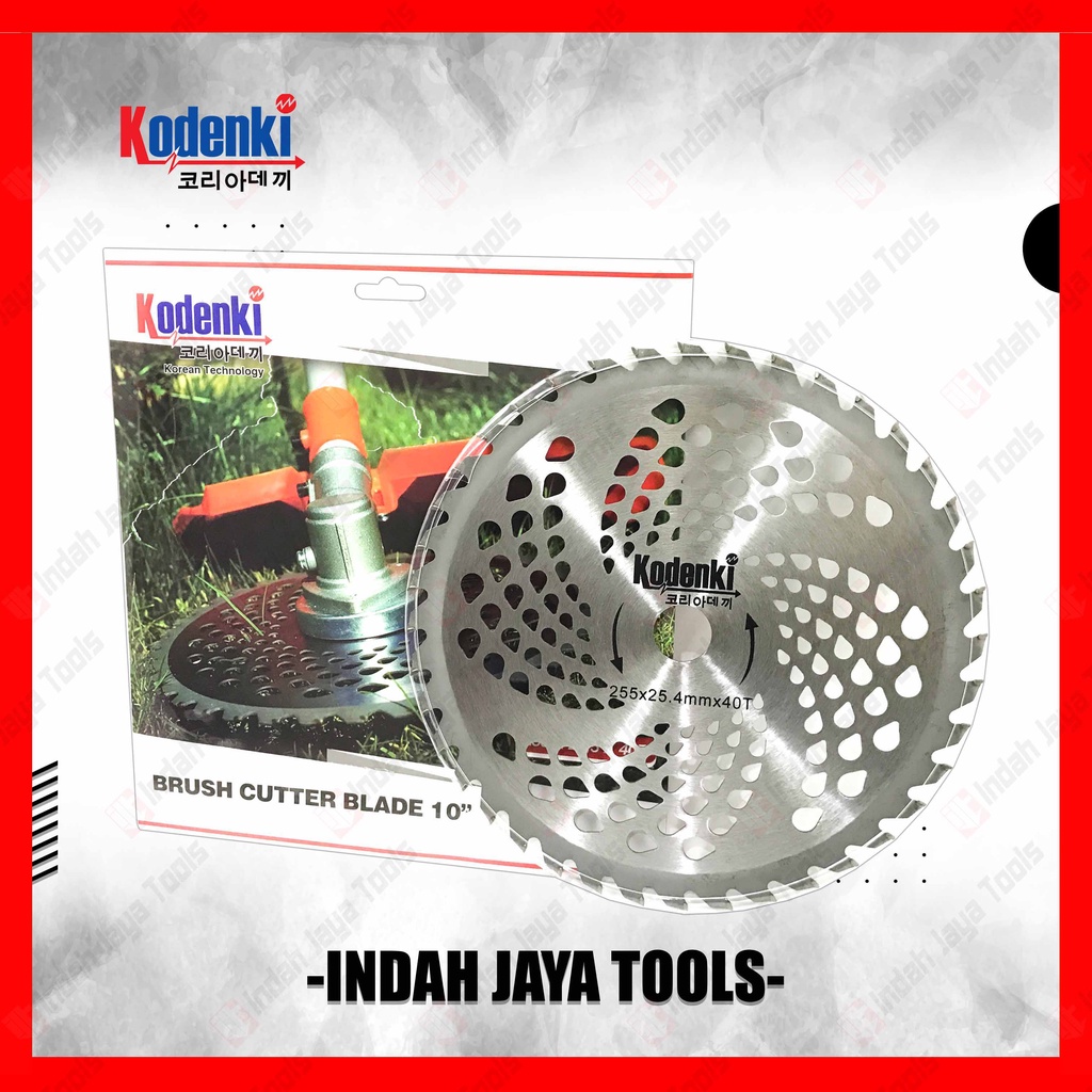 KODENKI BCB202 Pisau Potong Rumput Bulat 10&quot; x 40T Brush Cutter Blade