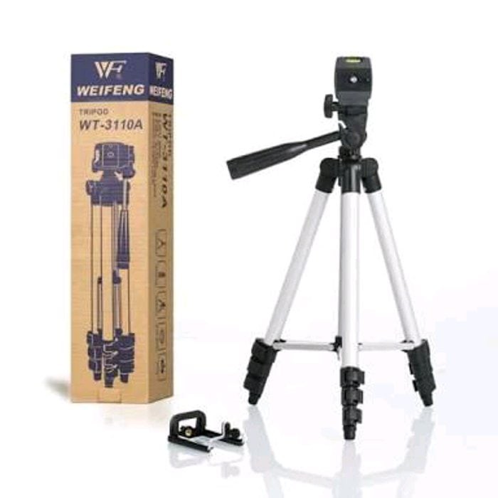 TRIPOD UNIVERSAL KAMERA DAN HP WEIFENG 3110 BAHAN STAINLESS ALUMUNIUM