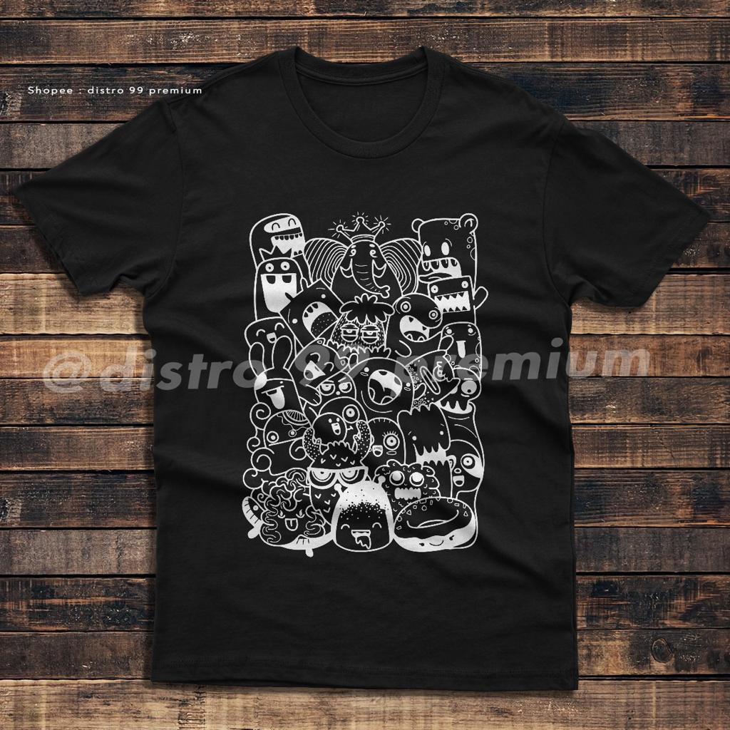 Kaos Cute Abstract Doodle Art