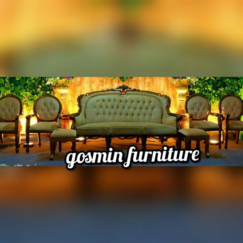 sofa kursi pelaminan sahrini terbaru murah dekorasi pelaminan pengantin rustik karet harga mentahan