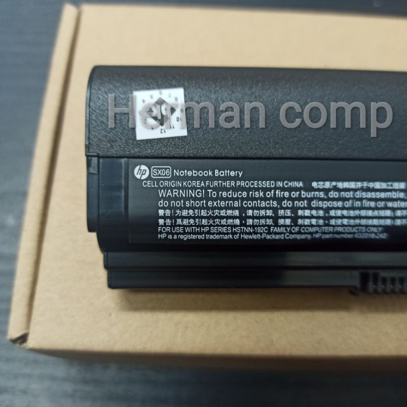 Original Baterai Hp 632015-241, 632015-242, 632015-542, 632017-241, 632417-001, 632419-001, 632421-001, 632423-001, 63309-241, 632015-222, 632015-542, 632423-001