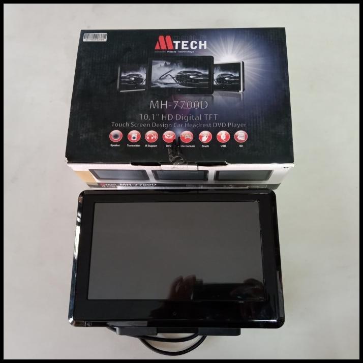 Headrest Monitor Clip On Mtech 10" Mh-7700D Hd