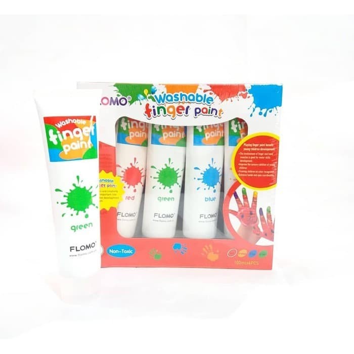

Flomo Finger Paint Fingerpaint Color Set - Natural Mainan Anak
