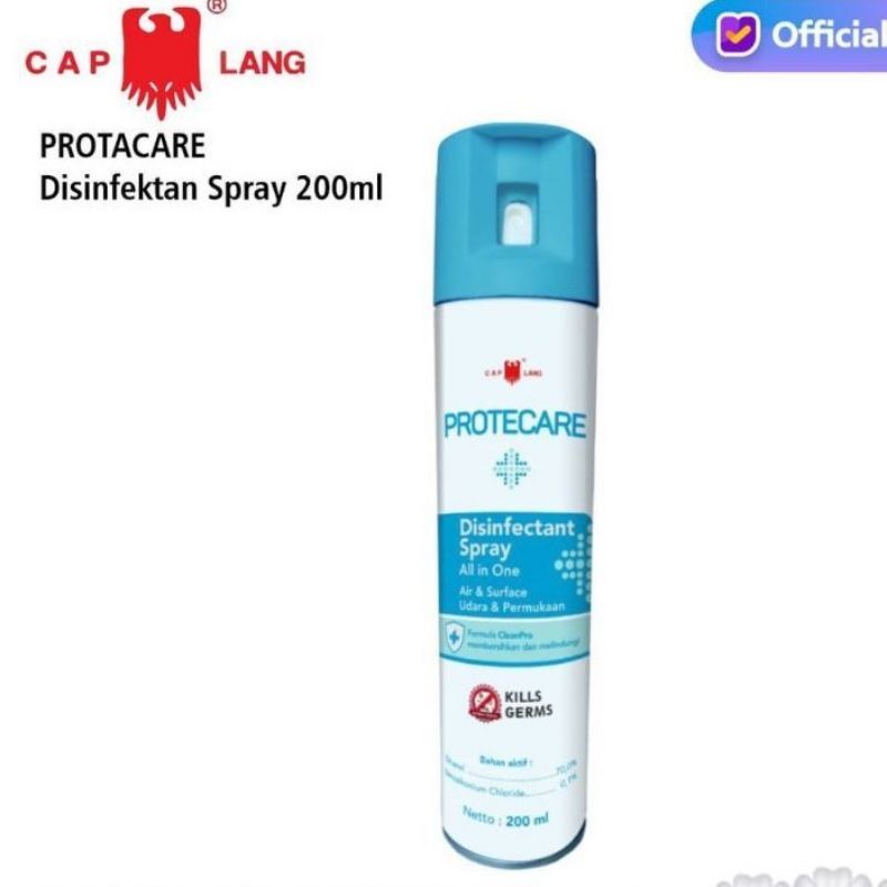 Medan Termurah Disinfectant Spray PROTECARE All in one CAP LANG Spray pembunuh kuman bakteri virus