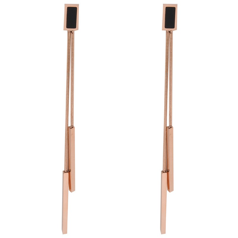 Anting Stud Juntai Wanita Titanium Korea Anti Pudar - ercassia