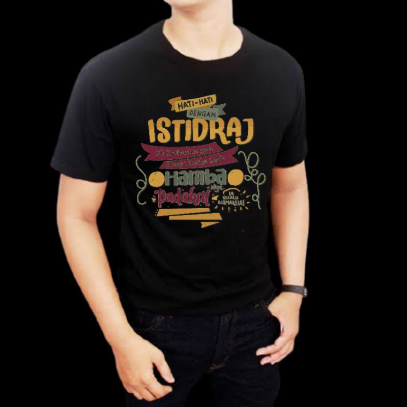 Kaos Custome Islami bahan premium cotton combed 30s cilegon