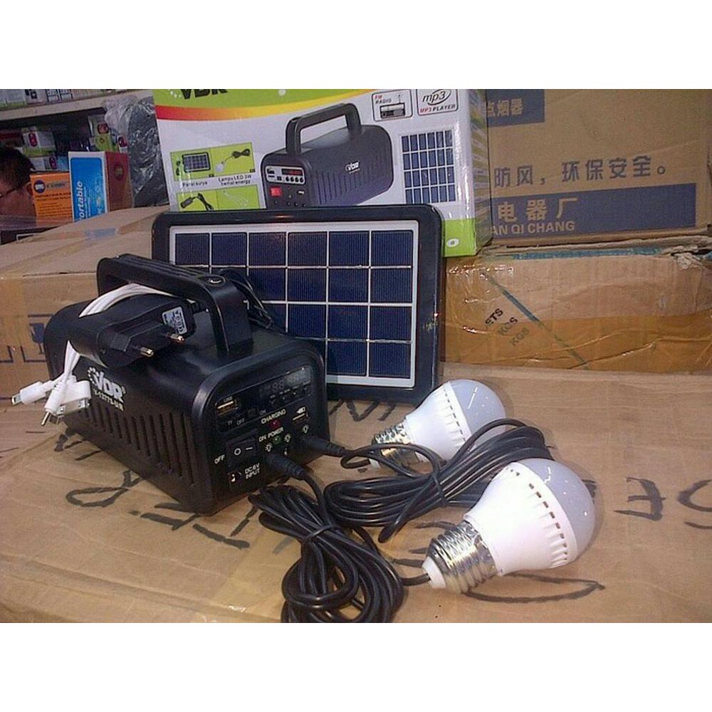 DISKON Speaker Lampu Solar Cell VDR 1377 TERMURAH