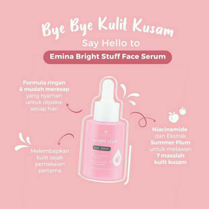 ☃Cutezz_Ching1☃Emina Bright Stuff Face Serum 30ml