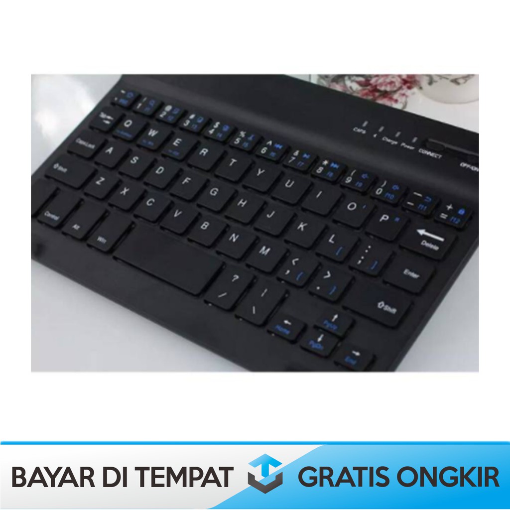 KEYBOARD WIRELESS MINI BLUETOOTH TAFFWARE KM78D UNTUK HP IPAD ANDROID ORIGINAL