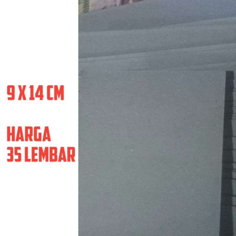

35 lembar grey board no 30 ukuran 9 x 14 cm