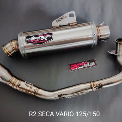 knalpot black devil r2 seca fullsystem vario