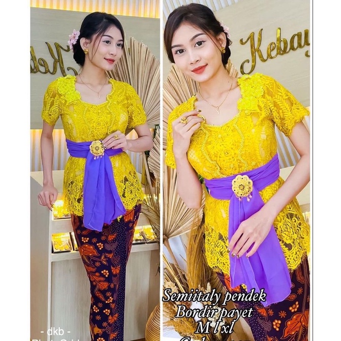 kebaya jadi payet pendek dan modif