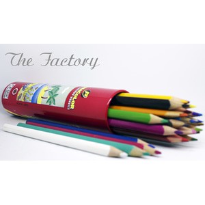 

Pensil warna watercolour impor 24 warna - segitiga