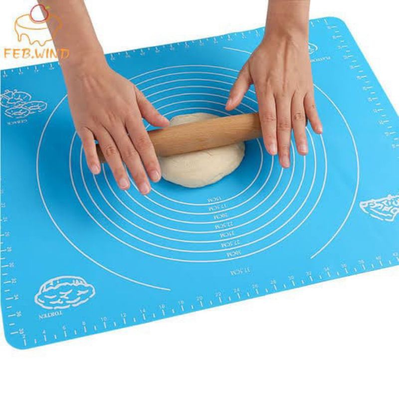 Alas Silikon Adonan Kue pastry Mat Silicone Silmat / Alas Takaran Tatakan dapur kitchen set