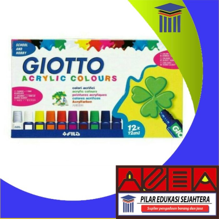 

CAT ACRYLIC / AKRILIK GIOTTO 12ML 12 WARNA 359000 MURAH