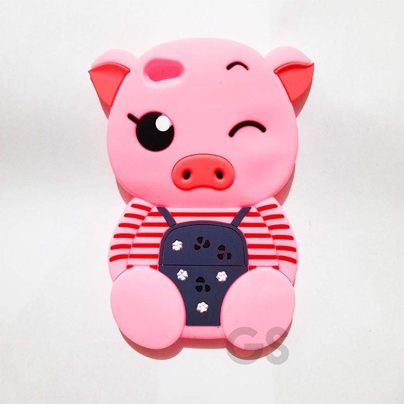 Silikon 3D karakter Silicon  for VIVO V5 Silikon boneka lucu pelindung hp case tebal karet softcase lentur