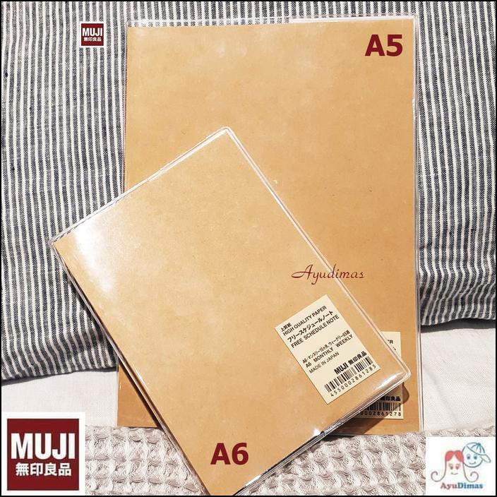 

MUJI FREE SCHEDULE NOTE / PLANNER NOTEBOOK / NOTE BOOK / AGENDA /DIARY - A5