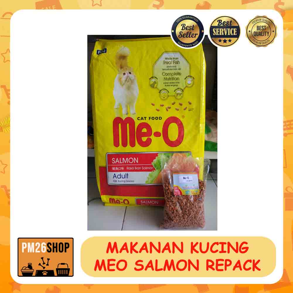 MAKANAN KUCING CAT FOOD MEO SALMON REPACK 1KG