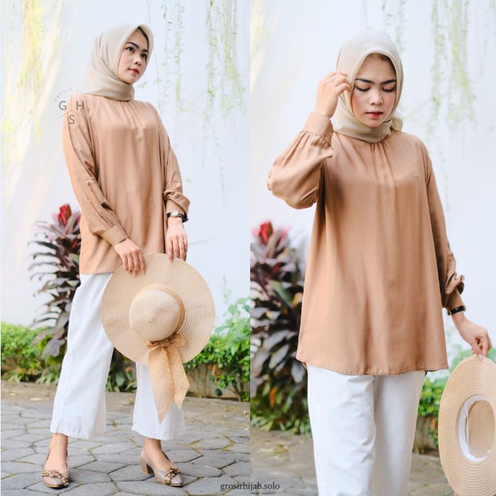 (AMD) BLOUSE EISHA OVERSIZE ATASAN WANITA RAYON