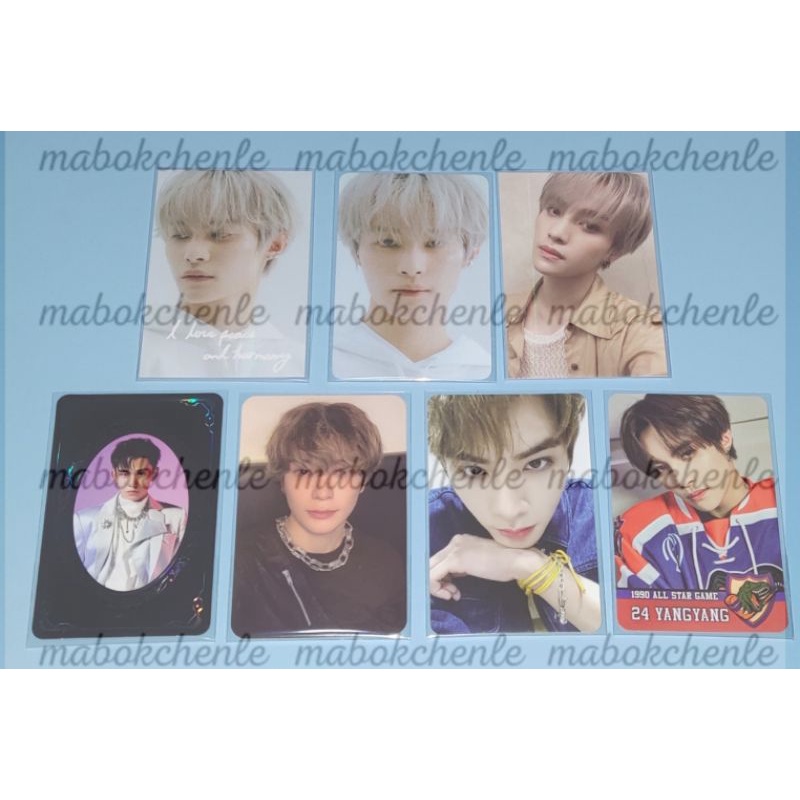 PHOTOCARD NCT SELL (TRADING CARD YANGYANG, YANGYANG PC SET SG21, SELCA SG21 JAEHYUN, YEARBOOK LUCAS,