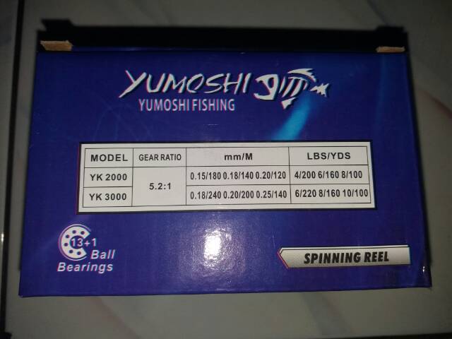 Reel YUMOSHI 2000 3000 4000 7000(13+1 Ball Bearings) HARGA PROMO