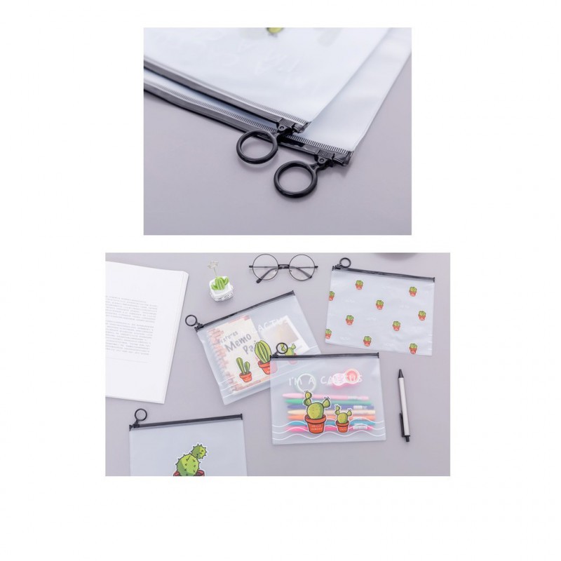 

Ennwen PF02 Korean Castus PVC Transparant Stationery A5 File Folder- Tempat Pensil Tempat Kosmetik