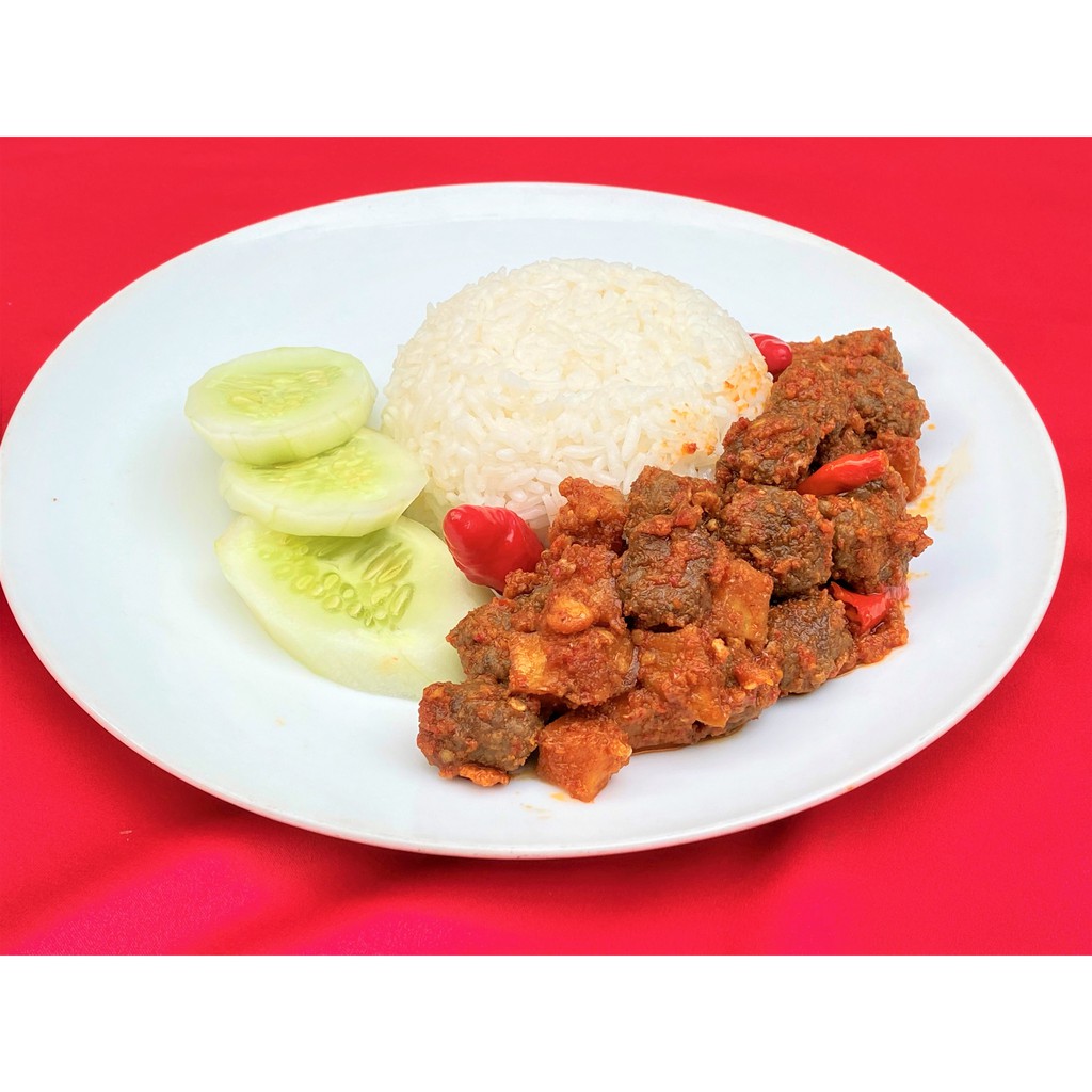 

Beef Ball Balado Bowl Rice Nasi Bola Daging Bumbu Balado dengan Santan Pedas Spicy