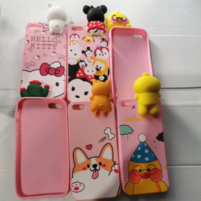 Softcase boneka intip iphone 5G