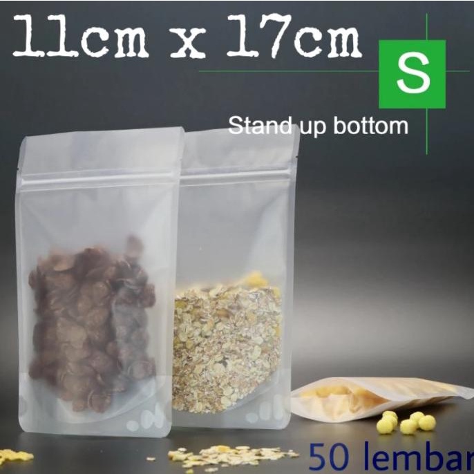 Standing Pouch Buram/Plastik Snack/Plastik Ziplock Buram (11x17)