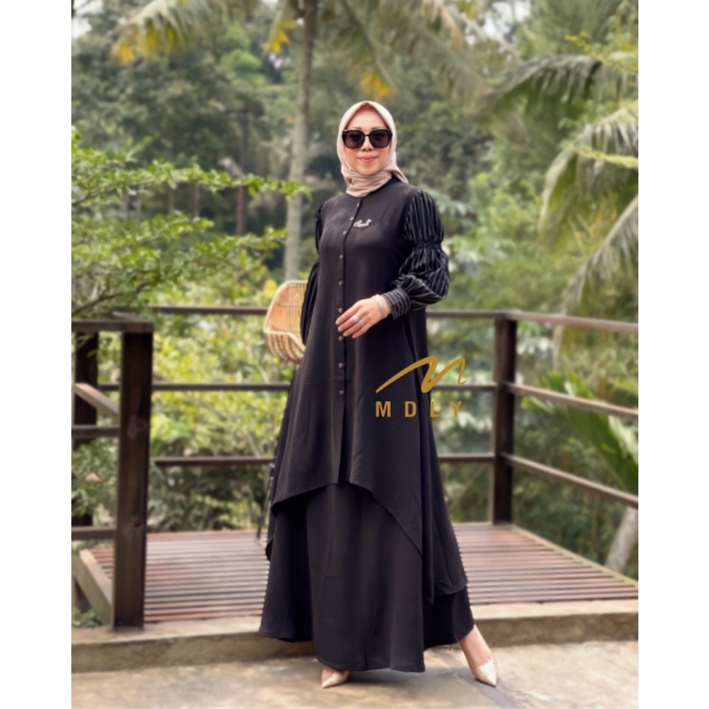 GAMIS DRESS SET WANITA TERBARU ALUNA SET BY MDLY 3048 03101