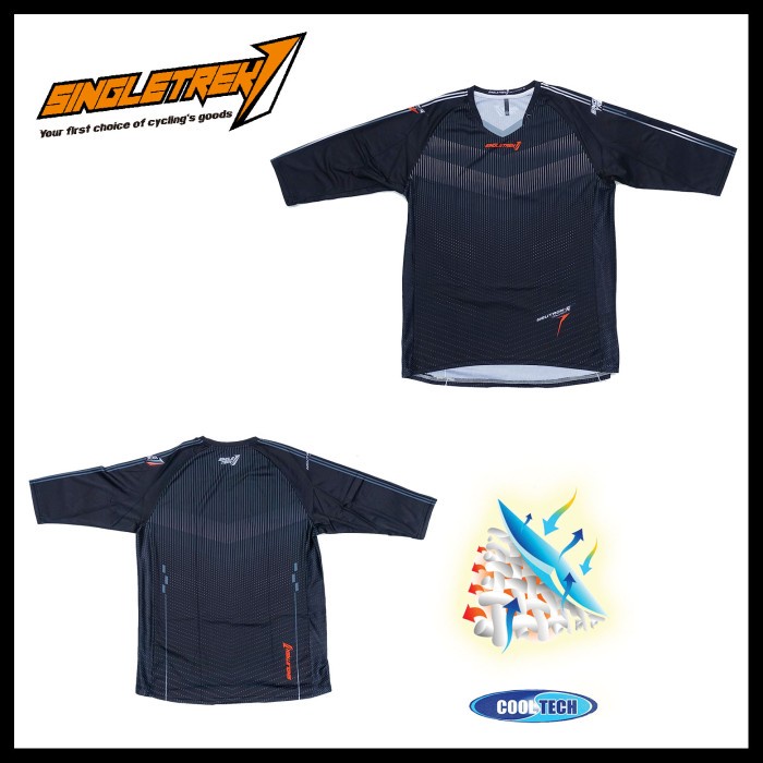 Jersey Sepeda Singletrek1 Neutron Bahan Cooltech JSN 3per4