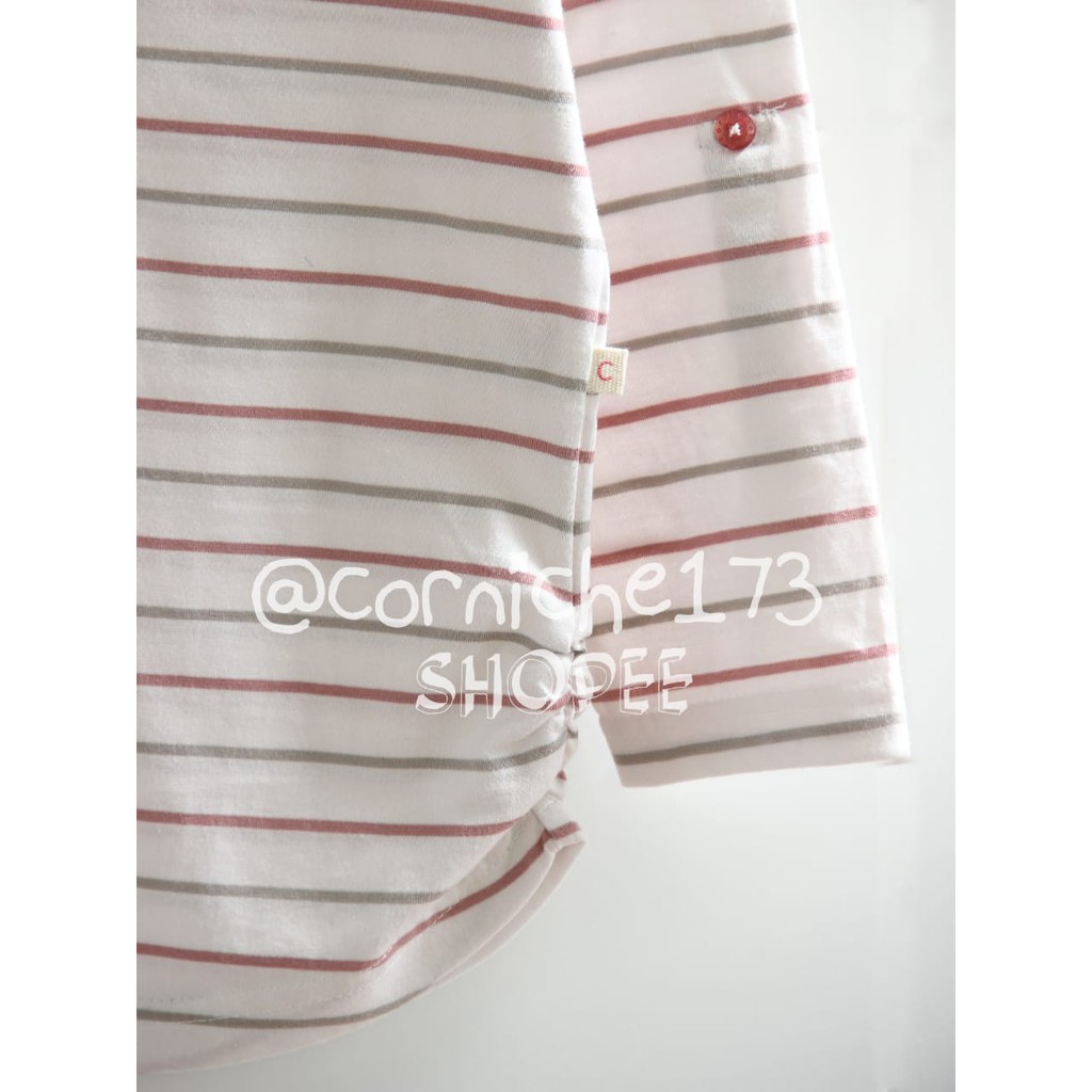 Corniche Kids Carla Stripe Tee Kids Offwhite - TP K23003